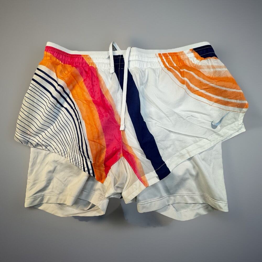 Nike 2-in-1 Running Shorts Women’s SP Multicolor Lined Athletic -463
